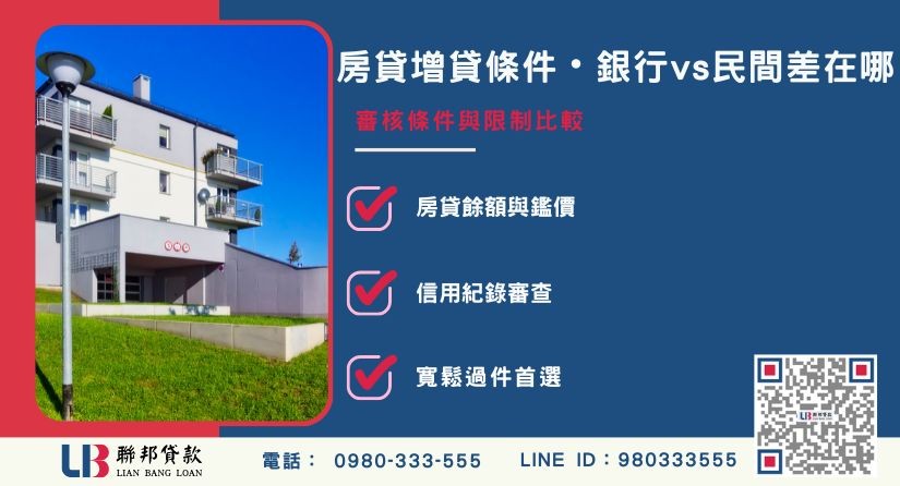 銀行房屋增貸條件與審核限制解析-聯邦貸款提供免代辦費、合法透明極速放款。