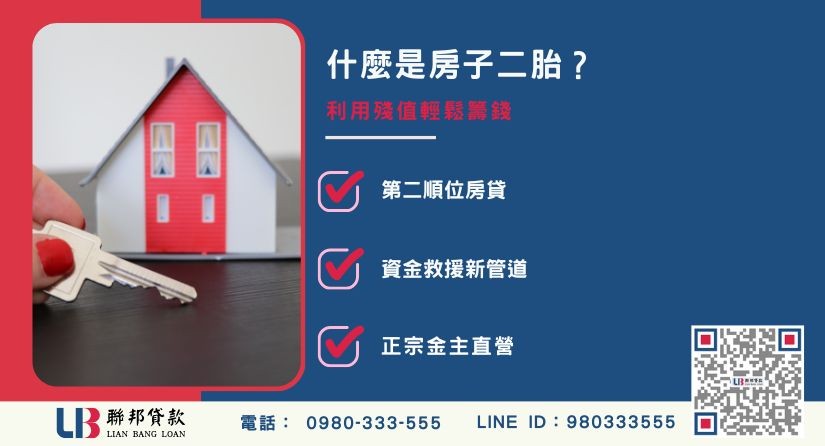 房子二胎意思與二順位房貸原理-聯邦貸款金主直營，提供優惠利率0.8%起服務。