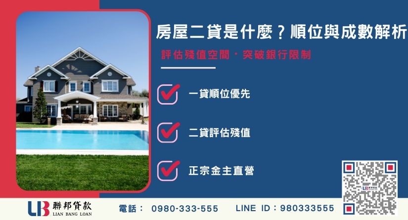 房屋一貸與房屋二貸差別比較解析-聯邦貸款金主直營，提供優惠利率0.8%起服務。