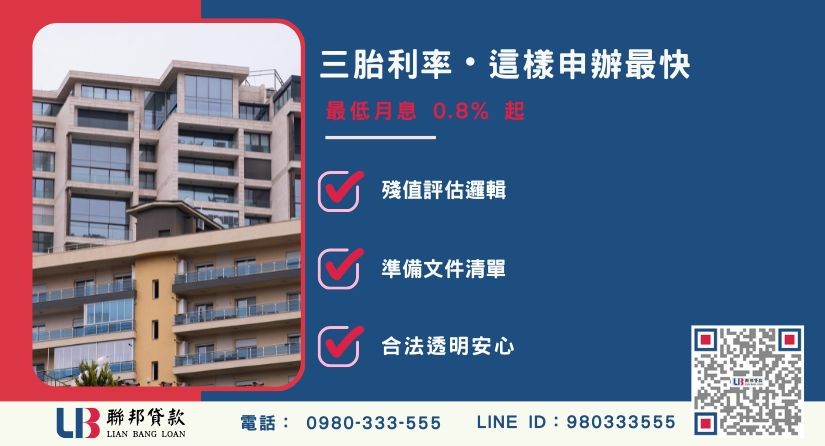 房屋三胎利率風險因素分析-聯邦貸款提供免代辦費、合法透明極速放款。