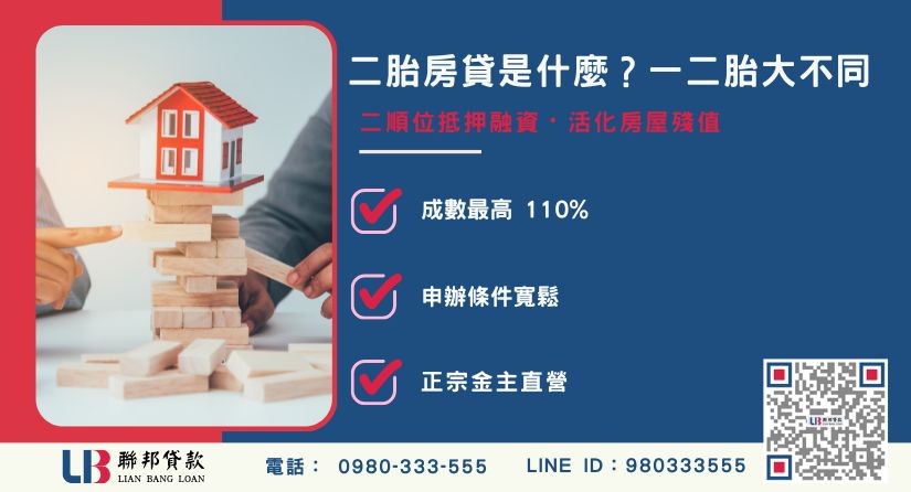 二胎房貸是什麼與一胎房貸增貸差異解析-聯邦貸款金主直營，提供優惠利率0.8%起服務。