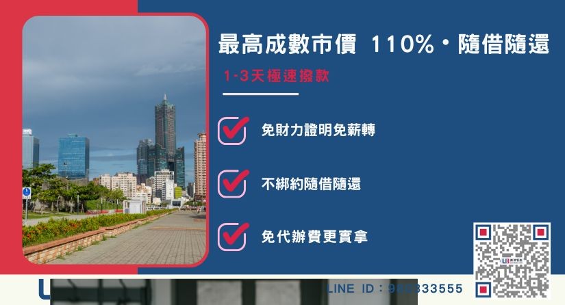 高雄民間二胎借款三大優勢與高額度解析-聯邦貸款提供免代辦費、合法透明極速放款。