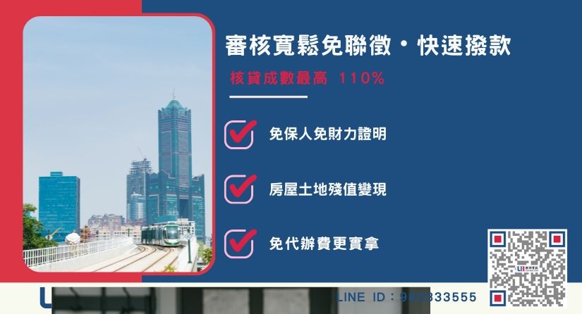民間高雄房地二胎三大優勢與極速撥款解析-聯邦貸款提供免代辦費、合法透明極速放款。