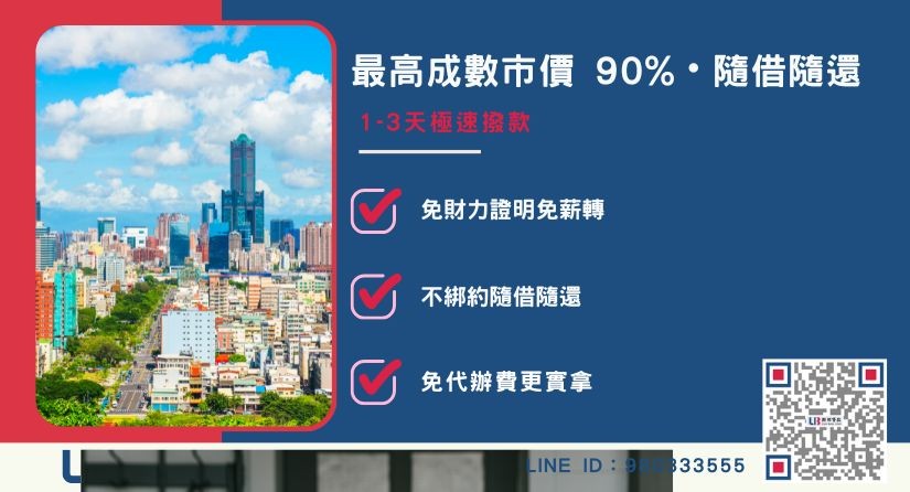 辦理民間高雄二胎借錢的三大好處-聯邦貸款提供免代辦費、合法透明極速放款。