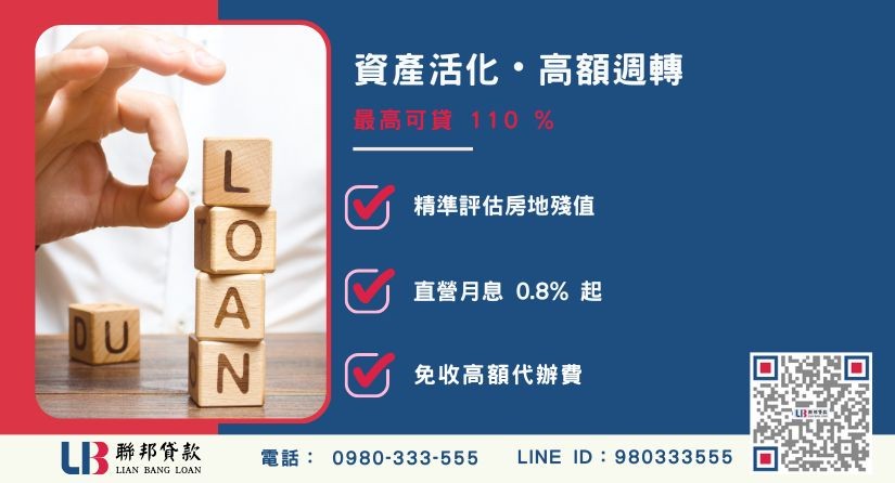 民間借貸風險額度成數大突破-聯邦貸款不看個人信用評分，專業評估個人不動產殘值高估。