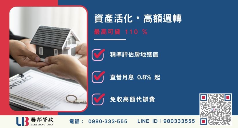 代書借款額度成數大突破-聯邦貸款不看個人信用評分，專業評估個人不動產殘值高估。