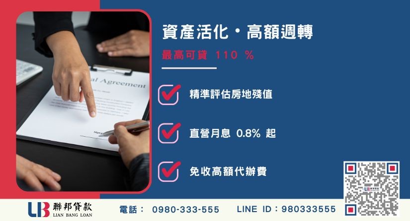 代書借款推薦額度成數大突破 代書借款推薦額度成數大突破-聯邦貸款不看個人信用評分,專業評估個人不動產殘值高估。