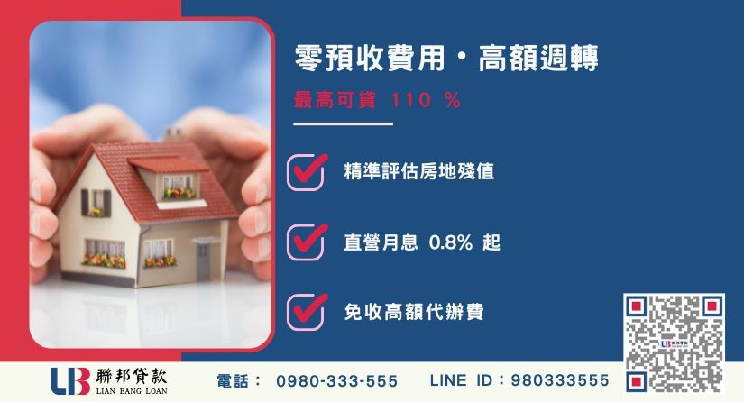 身上完全沒錢怎麼辦額度成數大突破-聯邦貸款不看個人信用評分，專業評估個人不動產殘值高估。