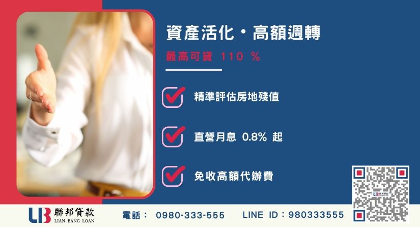 代書的功能額度成數大突破-聯邦貸款不看個人信用評分，專業評估個人不動產殘值進行代償降息。