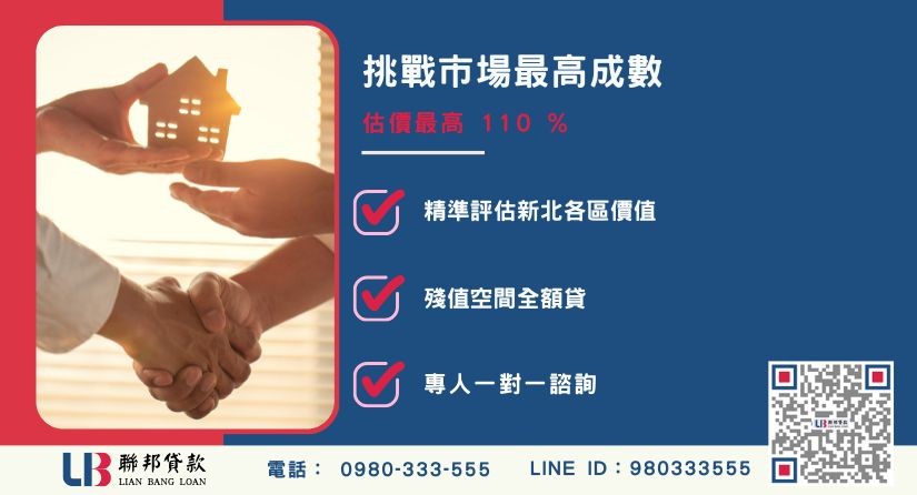 新北房屋一二胎貸款額度大突破 新北二胎貸款額度最高-聯邦貸款不看個人信用評分,新北房屋土地價值高估。