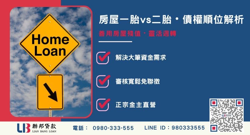 台中房屋借款一胎與二胎差異解析-聯邦貸款金主直營，針對台中房產提供極速方案。