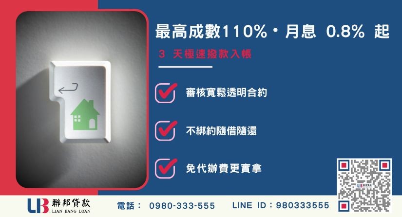 房屋借貸台中銀行與民間比較-聯邦貸款不看個人信用評分，台中房屋土地價值高估。