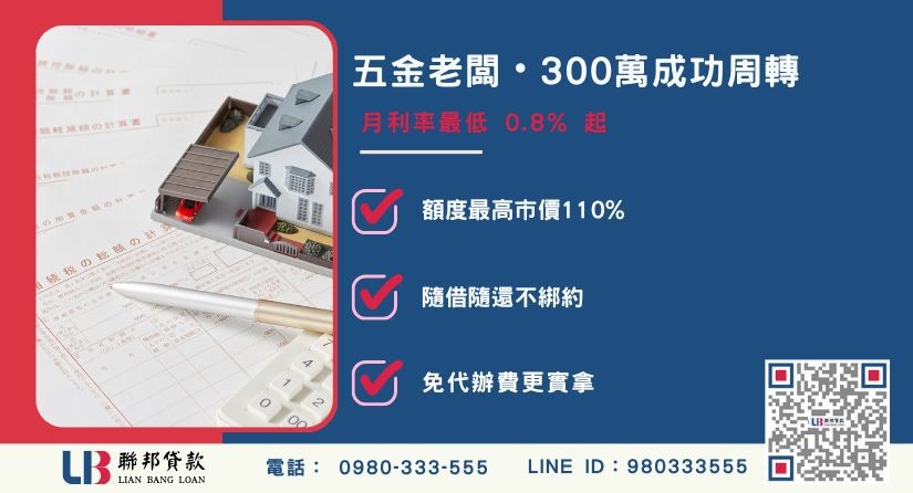 台中二胎融資條件與方案-聯邦貸款不看個人信用評分，台中房屋土地價值高估。