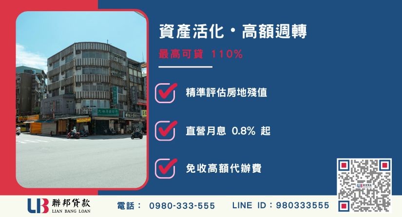 台北二胎貸款額度成數大突破-聯邦貸款不看個人信用評分，專業評估台北房地殘值高估。