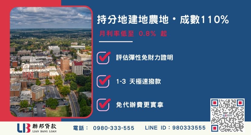 員林土地銀行貸款與民間貸款比較-聯邦貸款不看個人信用評分，員林土地價值高估。